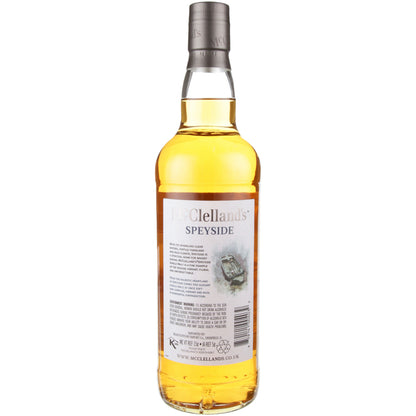 Mcclelland's Single Malt Scotch Speyside 80 - 750ML - Back