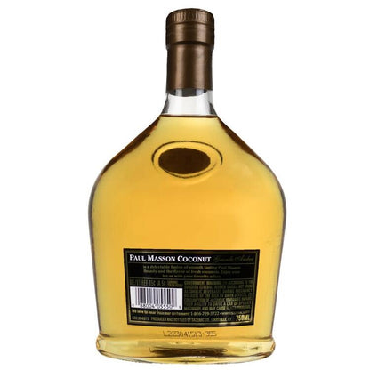 Paul Masson Coconut Flavored Brandy Grande Amber 54 - 750ML - Back