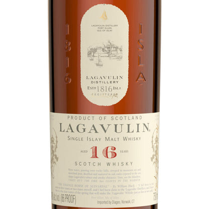 Lagavulin Single Malt Scotch 16 Yr 86 - 750ML - Front Label