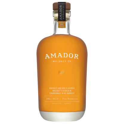 Amador Whiskey Co. Straight Hop Flavored Whiskey Ten Barrels Californi - 750ML - Front