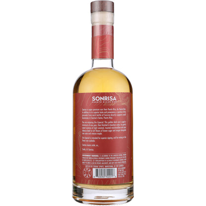 Sonrisa Gold Rum Oro Especial 80 - 750ML - Back