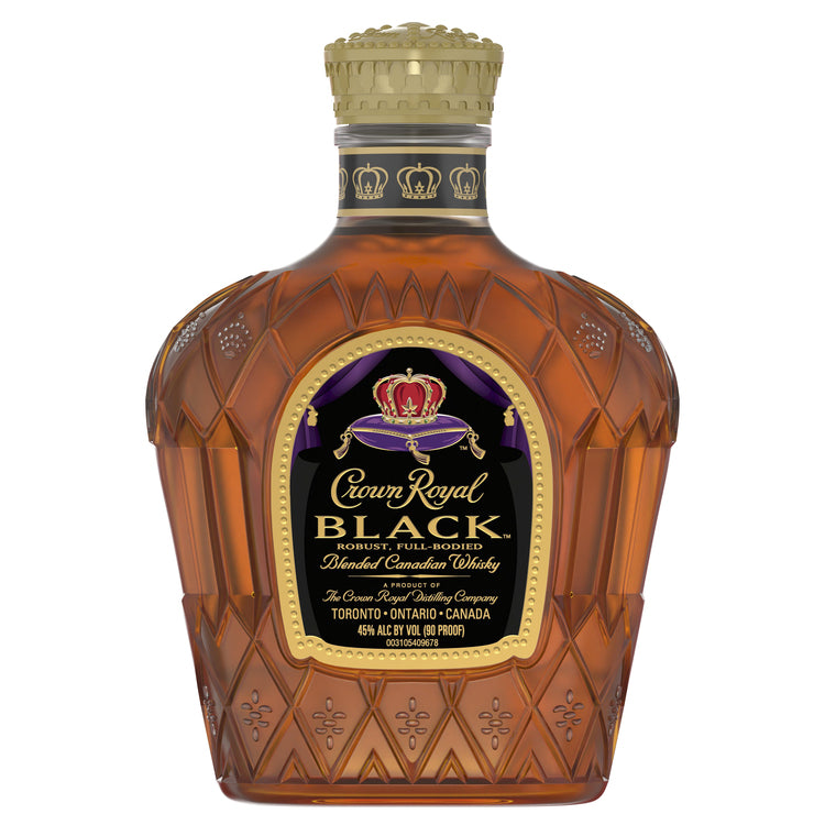 Crown Royal Canadian Whisky Black 90 - 375ML - Front