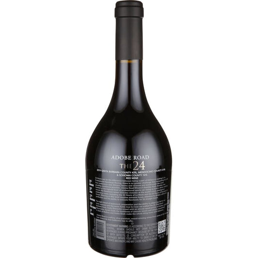 Adobe Road Red Wine The 24 Sonoma County 2021 - 750ML - Back