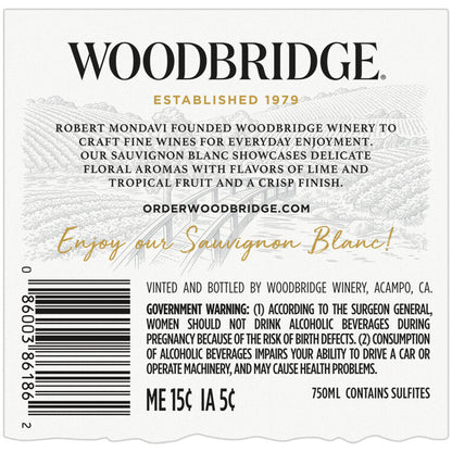 Woodbridge Sauvignon Blanc California - 750ML