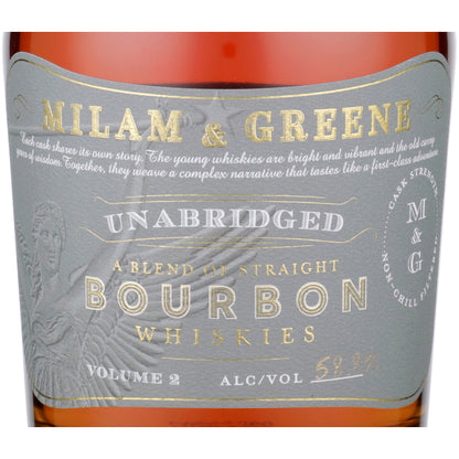 Milam & Greene Blended Bourbon Unabridged Volume 2 117.6 - 750ML - Front Label