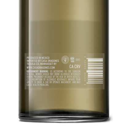 Casa Dragones Tequila Reposado 80 W/ Box - 1.75L - Back Label