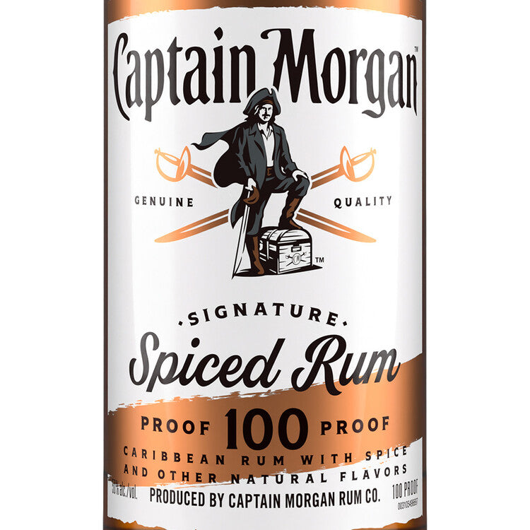 Captain Morgan Spiced Rum Signature 100 - 750ML - Front Label
