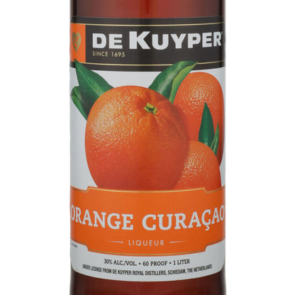 Dekuyper Curacao 60 - 1.0L - Front Label