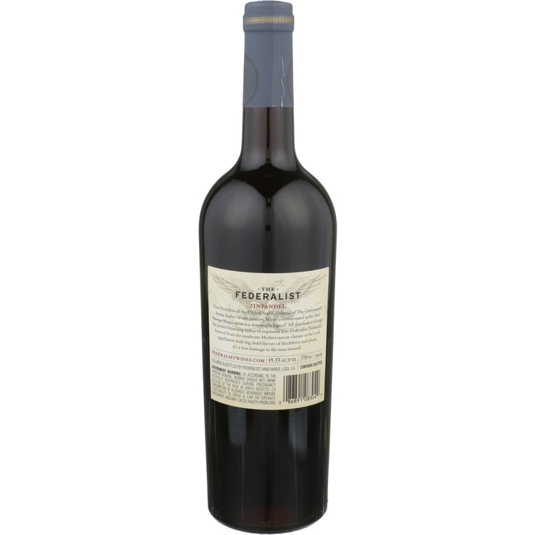 The Federalist Zinfandel Lodi - 750ML - Back