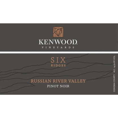 Kenwood Pinot Noir Six Ridges Russian River Valley - 750ML - Front Label