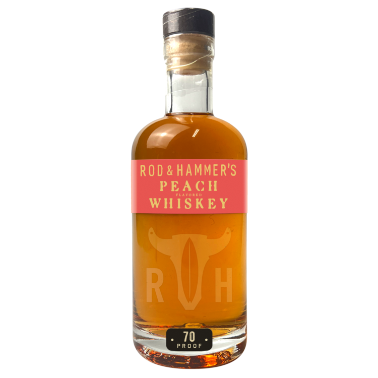 Rod & Hammer's Peach Flavored Whiskey 70 - 375ML - Front