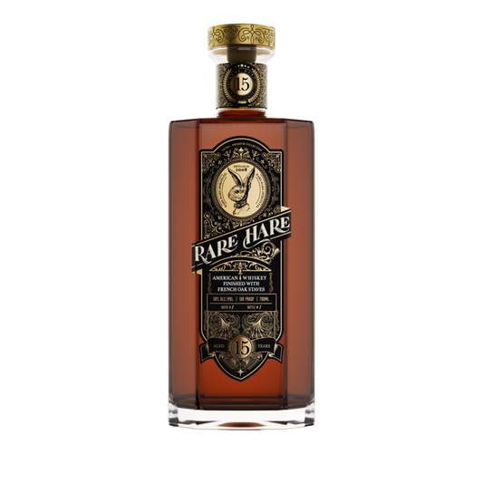 Rare Hare American Whiskey Finished With French Oak Staves 15 Yr 100 - 700ML - Front