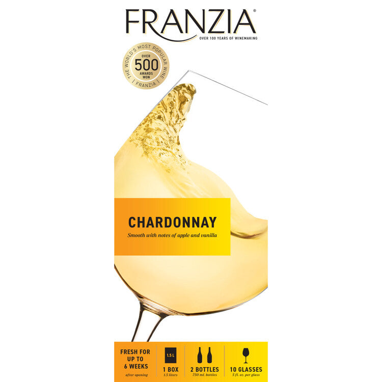 Franzia Chardonnay American - 1.5L - Front Label