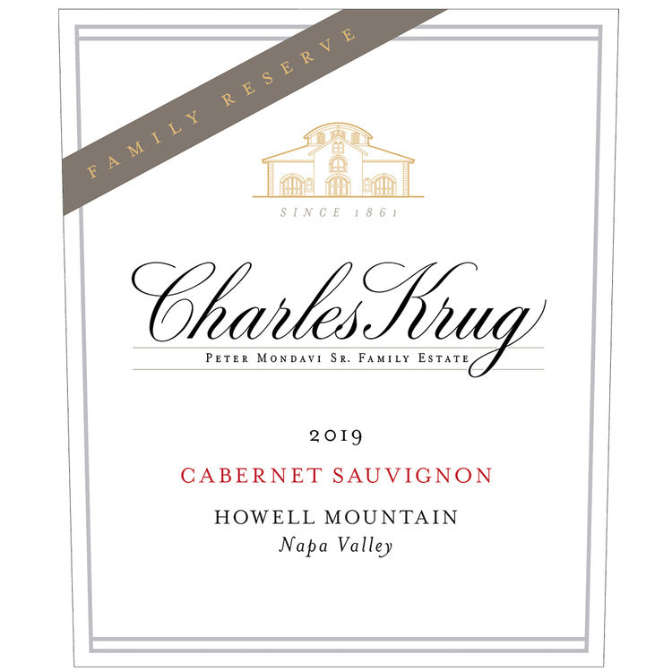 Charles Krug Cabernet Sauvignon Family Reserve Howell Mountain 2019 - 750ML