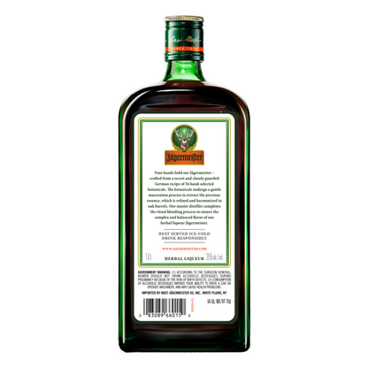 Jagermeister Herbal Liqueur 70 - 1.0L - Back