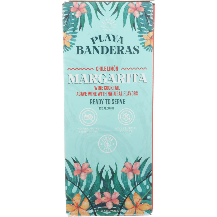 Playa Banderas Chile Limon Margarita Wine Based Cocktail - 1.5L - Front