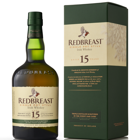 Redbreast Single Pot Still Irish Whiskey 15 Yr 92 - 750ML