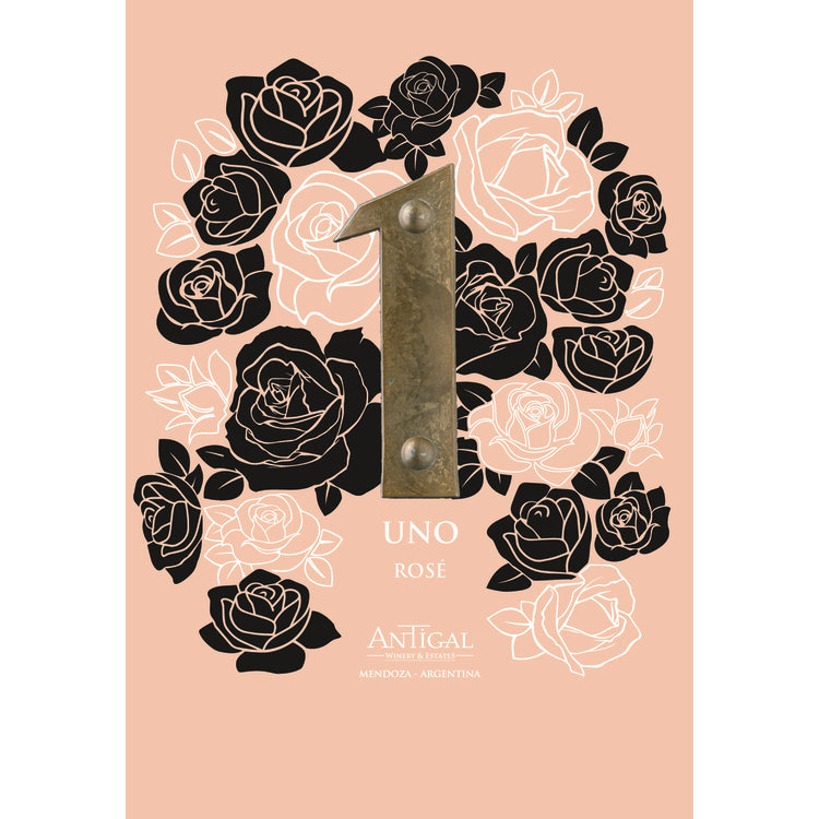 Antigal Rose Wine Uno Mendoza 2023 - 750ML - Front Label