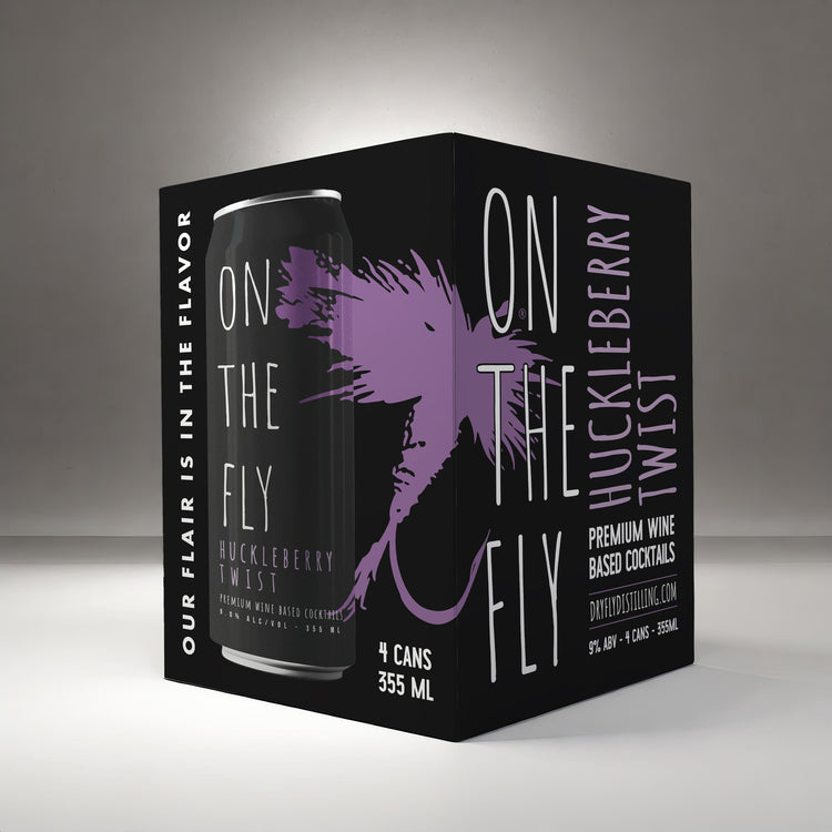 Dry Fly On The Fly Huckleberry Twist Wine Based Cocktail - 355ML
