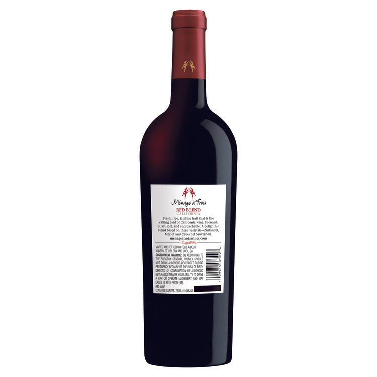 Menage A Trois Red Wine California - 750ML