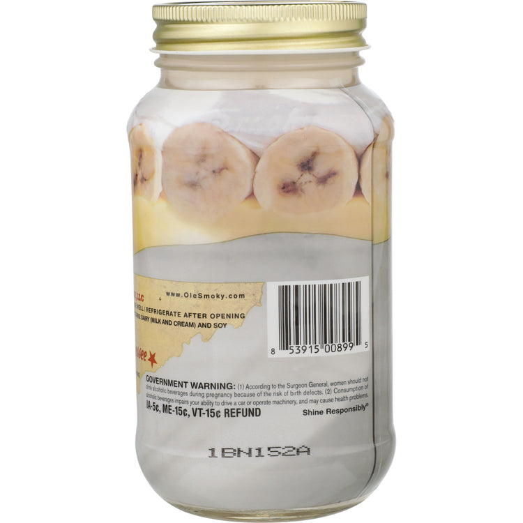 Ole Smoky Banana Pudding Cream Moonshine 35 - 750ML - Back