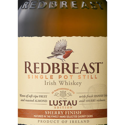 Redbreast Single Pot Still Irish Whiskey Sherry Finish Lustau Edition - 750ML