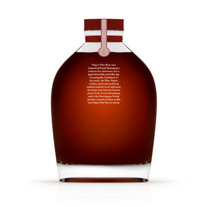 Papa's Pilar Dark Rum 24 Solera Profile Spanish Sherry Casks Limited E - 750ML - Back