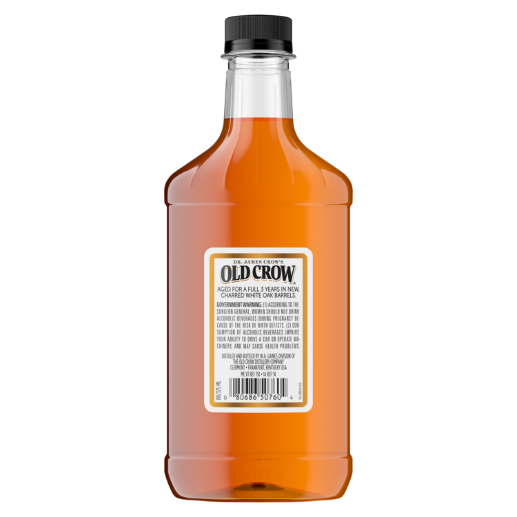 Old Crow Straight Bourbon 3 Yr 80 - 375ML - Back