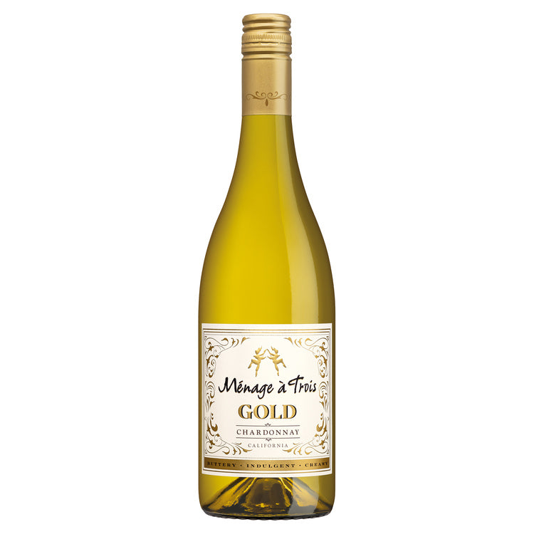 Menage A Trois Chardonnay Gold California - 750ML - Front