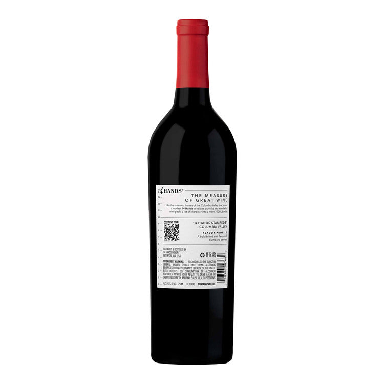 14 Hands Red Blend Stampede Columbia Valley - 750ML - Back