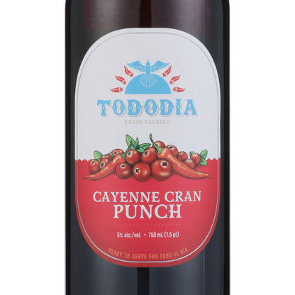 Tododia Cayenne Cran Punch Wine Based Cocktail - 750ML - Front Label