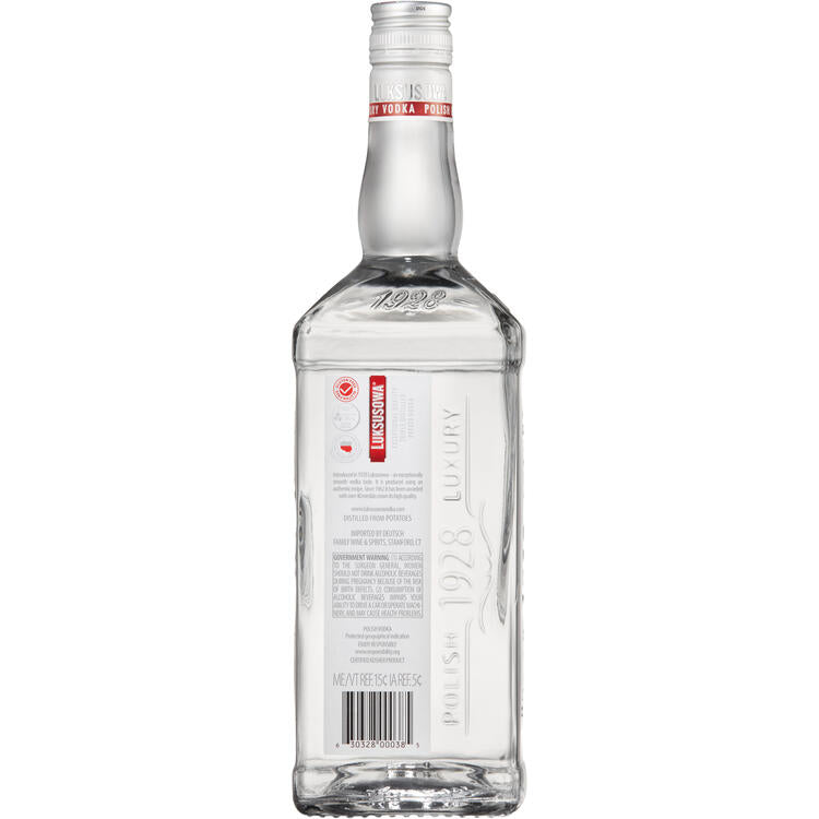 Luksusowa Vodka 80 - 1.0L - Back