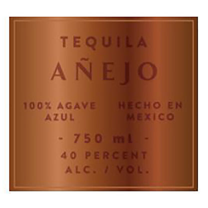 Riazul Tequila Anejo 80 - 750ML - Front Label