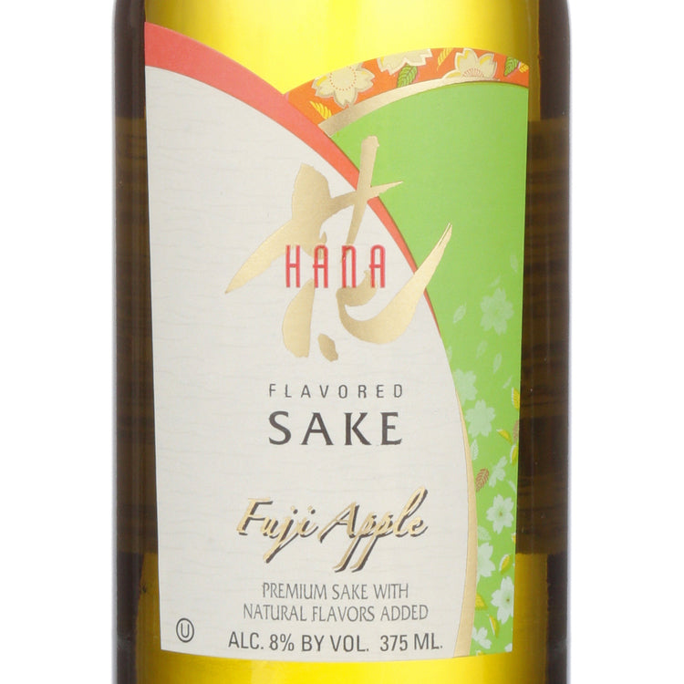 Hana Fuji Apple Flavored Sake - 375ML - Front Label