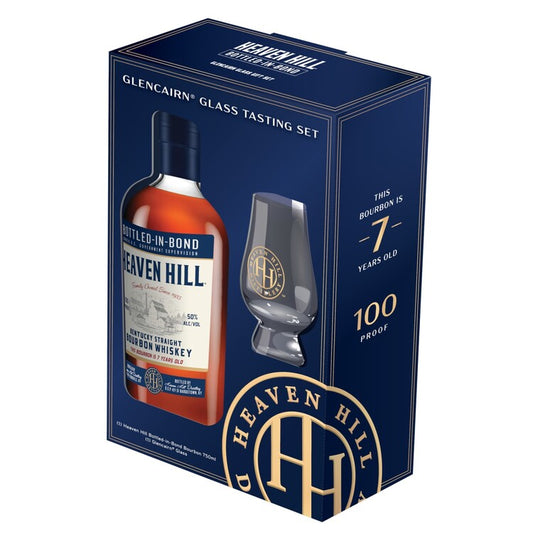 Heaven Hill Straight Bourbon Bottled-In-Bond 7 Yr 100 With Glencairn G - 750ML - Front