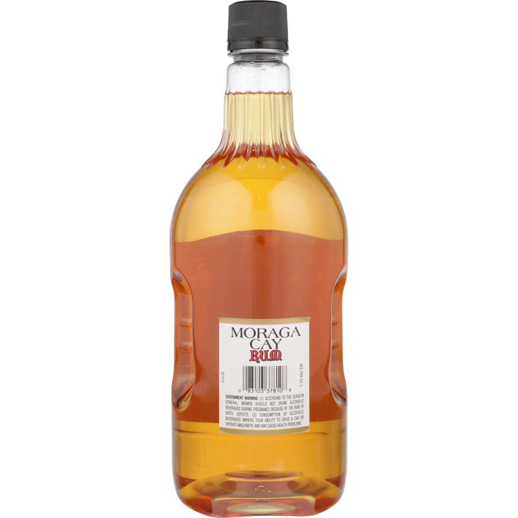 Moraga Cay Gold Rum 80 - 1.75L - Back