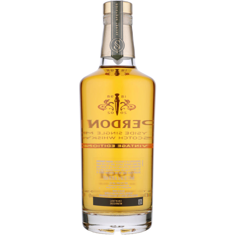 Caperdonich Single Malt Scotch Secret Speyside 1991 32 Yr 97.2 - 700ML - Back