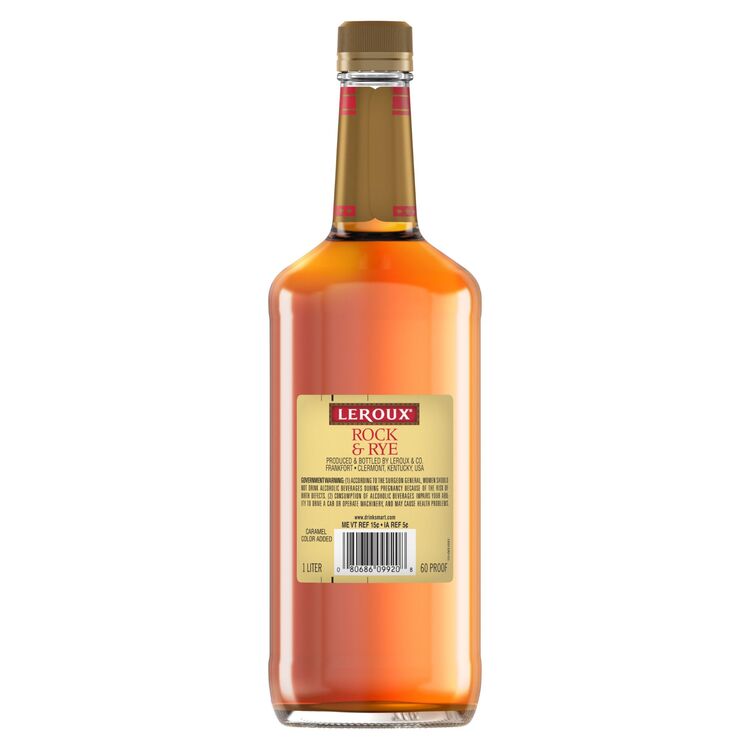 Leroux Rock & Rye 60 - 1.0L - Back