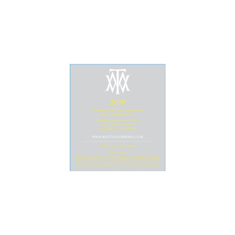 Matt Taylor Wines Chardonnay Komorebi Vineyard Sonoma Coast 2019 - 750ML