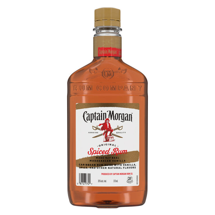 Captain Morgan Spiced Rum Original Real Madagascar Vanilla 70 - 375ML - Front