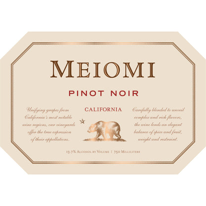 Meiomi Pinot Noir California - 750ML - Front Label