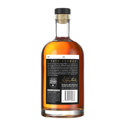 Balcones Texas Single Malt Whisky Lineage 94 - 750ML - Back