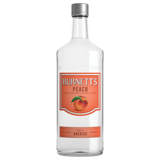 Burnett's Peach Flavored Vodka 60 - 750ML - Front