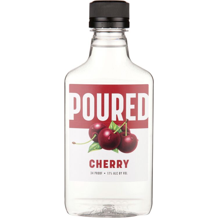 Poured Cherry Flavored Wine - 200ML - Front