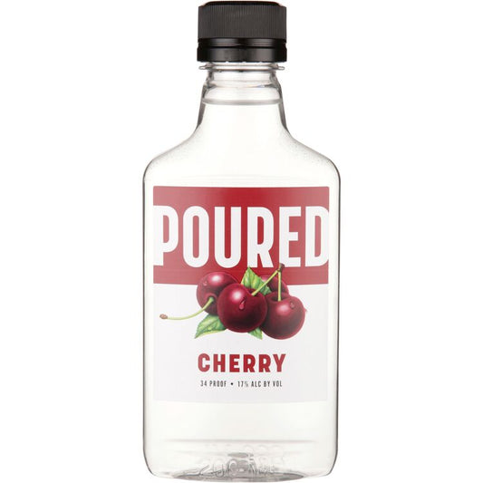 Poured Cherry Flavored Wine - 200ML - Front