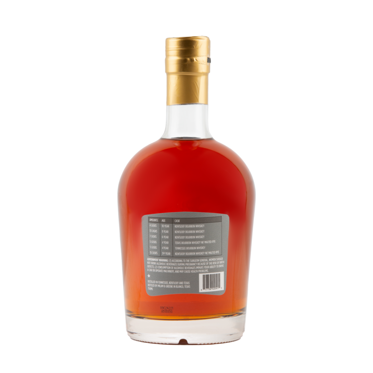 Milam & Greene Blended Bourbon Unabridged Volume 3 118 - 750ML - Back