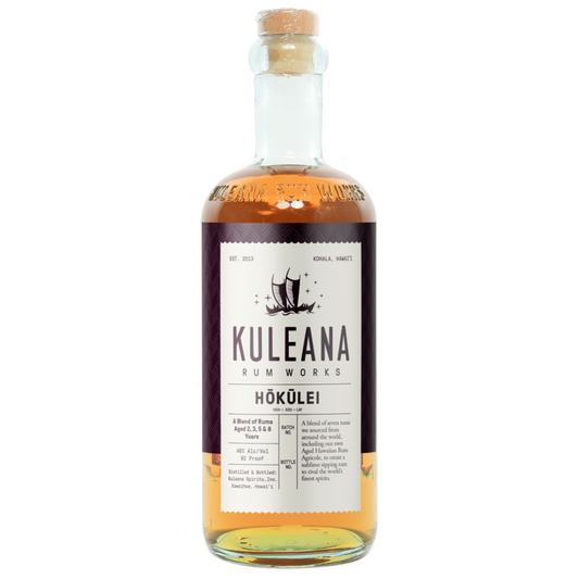 Kuleana Rum Works Aged Rum Hokulei 18 Yr 92 - 750ML - Front