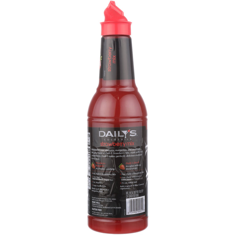Daily's Strawberry Margarita Mix - 1.0L - Back