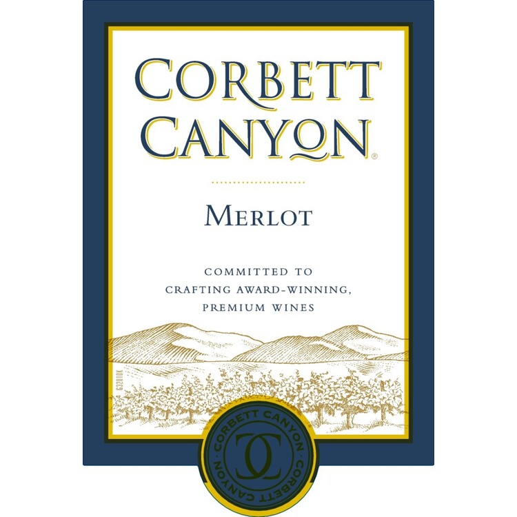 Corbett Canyon Merlot American - 1.5L - Front Label