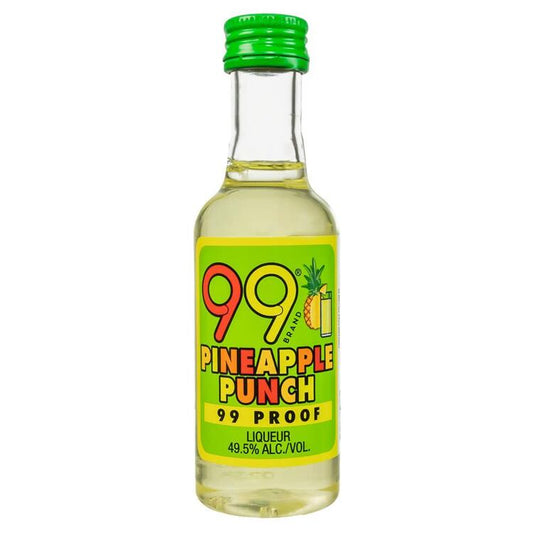 99 Brand Pineapple Fruit Liqueur Punch 99 - 50ML - Front